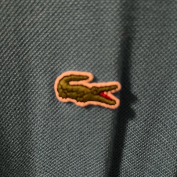 Lacoste Men's Aqua Polo Shirt - Picture 4 of 6